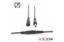 China PVC Rubber Nylon IP67 Waterproof Wire Connector DC Jack Plug supplier