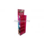 Rigid Cardboard Floor Standing Display Units For Womens Eye Shadow Makeup Holding for sale