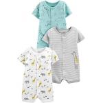 100% Cotton Bamboo Zipper Onesie Short Sleeve Romper For Baby for sale