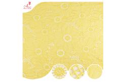 China Milk Silk Polyester Guipure Lace Trim 135Cm Width Polyester Embroidery Lace Trimming supplier
