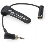 Alvin'S Cables Low Profile TA3M Mini XLR 3 Pin Male To Lock 3.5mm TRS Audio Cable For Sennheiser-EK-100 G4/G3 To BMPCC for sale