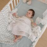 4-Pack Muslin Swaddle Blankets, Receiving Baby Blanket for Newborns