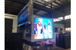 China Customized 3 Sides P6 High Brightness LED Display Box Mounted On Truck supplier