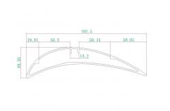 China Custom 6063 Aluminium Extrusion Parts With Anodize Surface For Fan Blades supplier