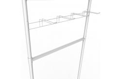 China Customized Display Stand Metal Tools Shop Display Rack With Hooks supplier