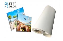 China Digital Printing Cotton Fabric , Large Format 320gsm Printable Canvas Paper supplier