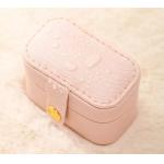 ODM Mini Travel Jewelry Box Organizer Emboss PU Leather Portable SGS for sale