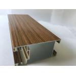 Square Wood Finish Aluminium Profiles Extrusions For Led Strip Lighting Corrosion Resistance for sale