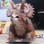 Animatronic Triceratops Model For Theme Park Decoration