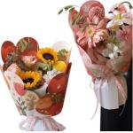 Flower wrapping paper, summer flower language kraft paper