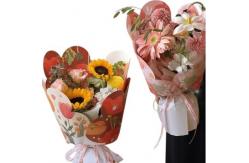 China Flower wrapping paper, summer flower language kraft paper supplier