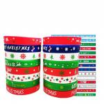Customized Silicone Wristbands Merry Christmas For Advertising Promotional Business Event