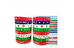 China Customized Silicone Wristbands Merry Christmas For Advertising Promotional Business Event supplier