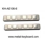 Kiosk Function Customizable panel mount keypad with 6 Keys , FCC for sale