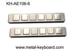 China Kiosk Function Customizable panel mount keypad with 6 Keys , FCC supplier