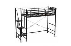 China Knock Down 2 Layers Steel Metal Bunk Bed Frame supplier