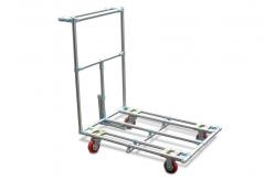 China Aluminium Profile Industrial Tote Cart Multilayer Hand Push Trolley supplier