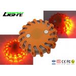 Waterproof IP68 Led Flashing Warning Lights PC/TPR Material DC 5V For Trucks for sale