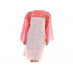 Anti Water Disposable Nonwoven Apron With Neck Threadlike Ties for sale