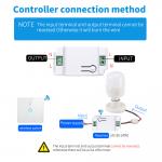 Wireless Touch Wall Switches Sets RF433 1gang Luxury Glass Panel Remote Control Switch