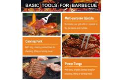 China Multipurpose Bbq Grill Tool Set Elongated Odorless Extra Thick supplier