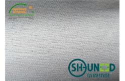 China Bleach White / Black Woven Fusing Interfacing With Powder Dot PA Coating supplier