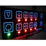 Custom Made PCB LED Membrane Switch Panel With Flat Cable 250V DC for sale