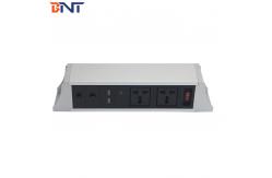 China 2mm surface thickness desk hanging  power socket with frame plate side design TUS101 supplier