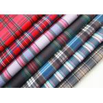 Plain Polyester Fabric With Heat Transfer Printing / Check Pattern For Bags
