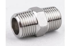 China 15000PSI 1/2 NPT Double Thread Stainless Steel Hex Nipple supplier