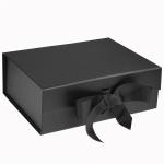 Rectangle Magnetic Folding Gift Box Rigid Paper Packaging Box With Ribbon for sale