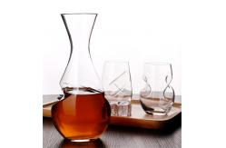 China High Purity Borosilicate Glass Decanter , Mouth Blown Single Glass Decanter supplier