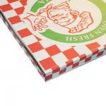 Customized takeaway pizza box eco-friendly and biodegradable fast food packaging paper box
