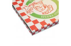 China Customized takeaway pizza box eco-friendly and biodegradable fast food packaging paper box supplier