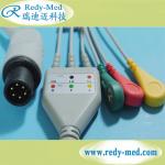 IEC AHA Common AAMI 3 5 Lead One Piece ECG Cable for sale