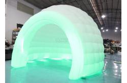 China 3m White Oxford Cloth Inflatable Bubble Igloo Dome Tent With Led Light supplier