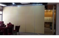 China Foldable Movable Sliding Partition Walls Floor to Ceiling 85mm Thickness supplier