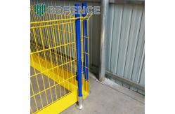 China Q235 Steel Mesh Edge Protection Fencing With Toeboard For Building supplier