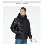 Sleeve Length Down Coat Long Sleeve Hooded Casual Coat For Men