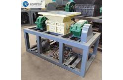 China Wood Cardboard Circuit Board Zinc Double Shaft Shredder Machine supplier