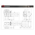 Safety Geared Traction Machine For Home Traction Unit With Plate Brake