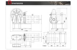 China Safety Geared Traction Machine For Home Traction Unit With Plate Brake supplier