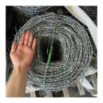 Double Twist Spool Of Galvanized 12#*14# Barbed Wire For Security Fencing for sale