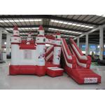 Simple inflatable jumping castle PVC material red color inflatable bouncer house with slide inflatable bouncy combo for sale