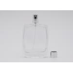 Square Shape 50ml Cosmetic Perfume Bottle With FEA15 Snap On Perfume Pump
