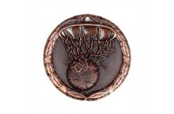 China Antique Embossing Metal Stock Medals Round Shape 3D Embossing supplier