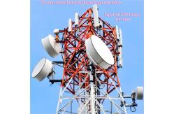 China Custom Height 4 Legged Angular Lattice Steel Tower For Commercial Complex 5G supplier