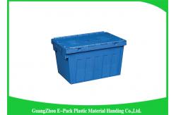 China Light Weight Plastic Attached Lid Containers Moving Storage Nestable And Stackable supplier