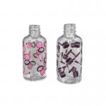 Transparent Boston PET Pump Bottle Round Shoulder 70ml Moisturizer With Printing for sale