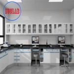 L*1500/750 W *800/850mm H Or Customizable Lab Benches with Shelves and C-shared Handle for sale